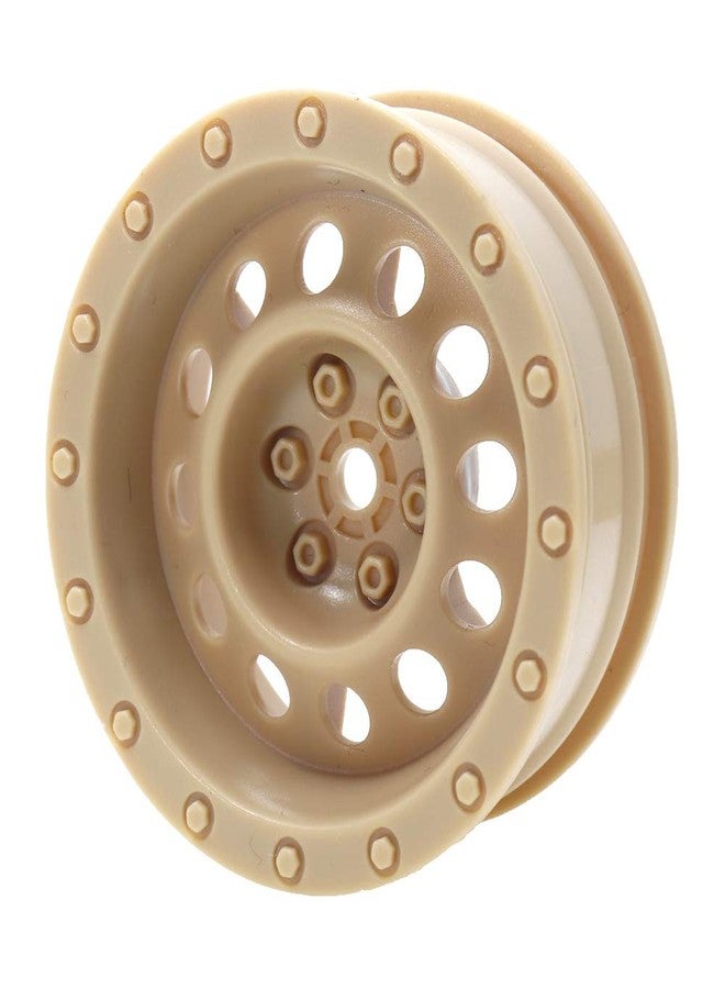 LAFEINA 4PCS Plastic 1.9 inch Wheel Rim for 1/10 RC Crawler Car SCX10 90046 Tamiya CC01 D90 Redcat TRX4 (Desert Yellow) - Image 2